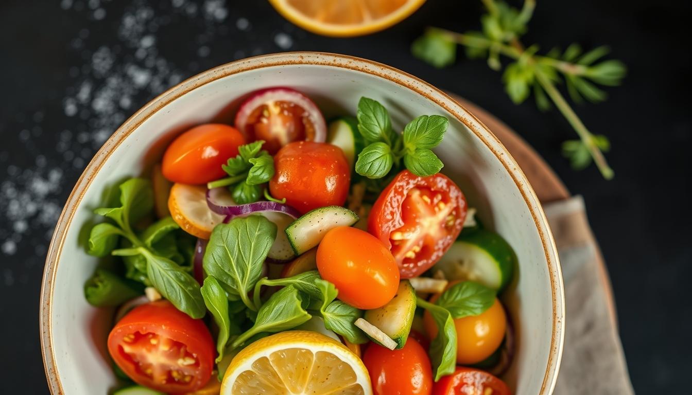 Seasonal meal prepared in a home kitchen